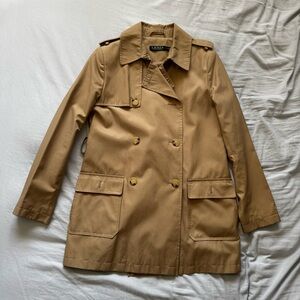 Lauren by Ralph Lauren Tan Double-Breasted Women's Coat